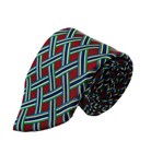 Turnbull & Asser Red Multicolor Check Pure Silk England Tie 3.75 in Width 