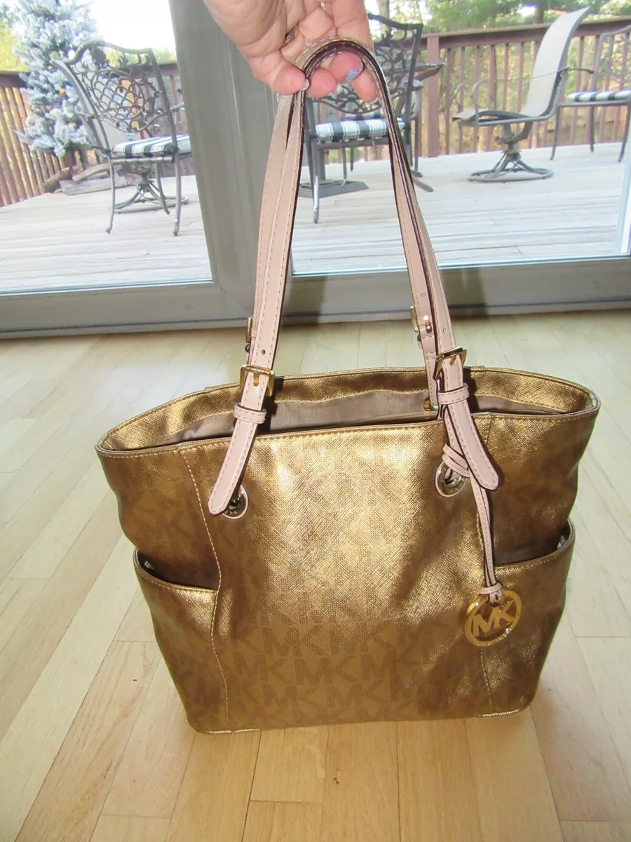 Gold mk tote deals