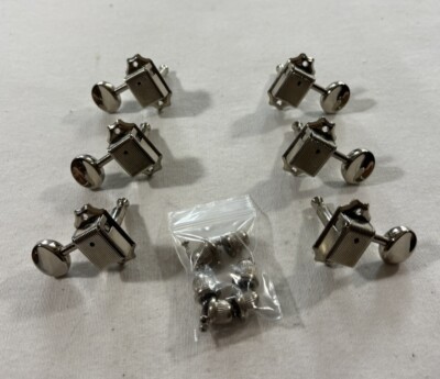 2014 Epiphone Riviera P93 Guitar 3x3 Tuning Pegs Tuners Chrome w/ HW
