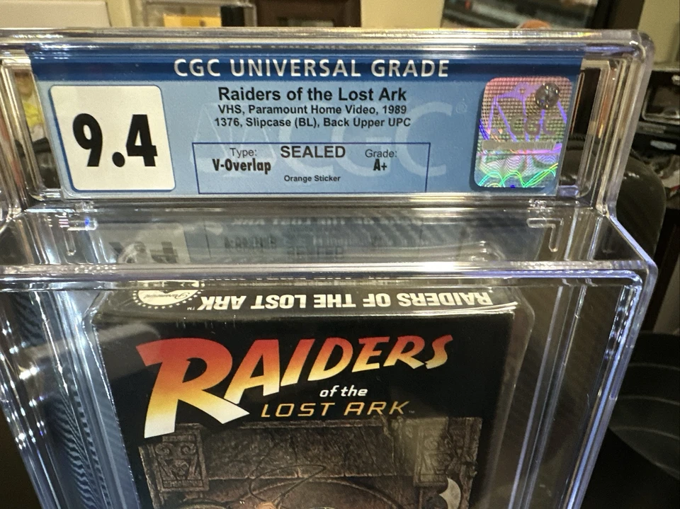 1989 Raiders Of The Lost Ark VHS CGC 9.4 Sealed A+ 📼 💎 Indiana Jones 🔥🐍 - Image 4 of 4