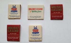 5 Vintage Holiday Casino Las Vegas Nevada Matchbooks
