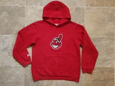 Cleveland Indians Hoodie Majestic Size Youth Large 14/16  Red Wahoo