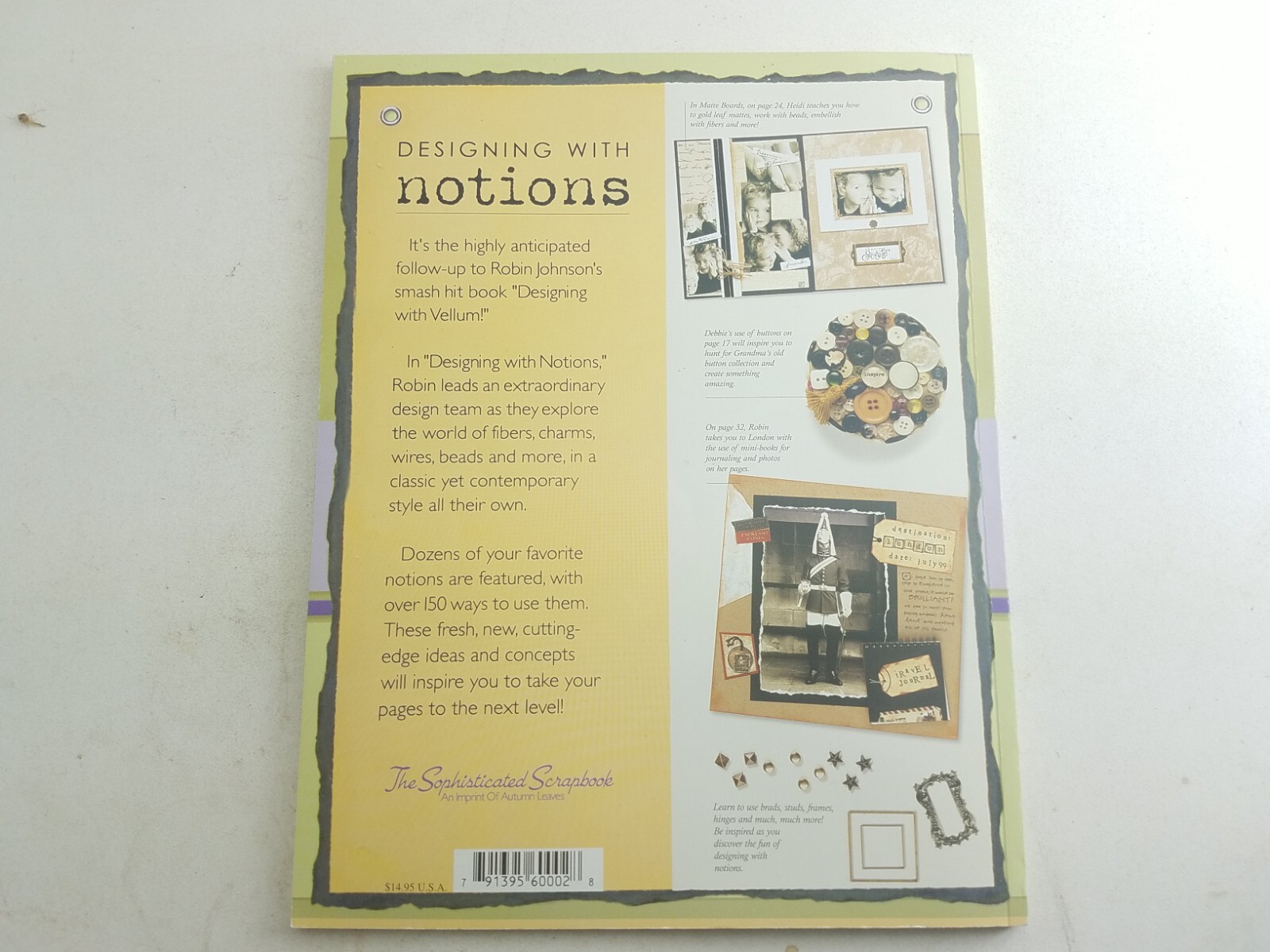 как выглядит Designing With Notions The Sophisticated Scrapbook Scrapbooking Card Making Gift фото