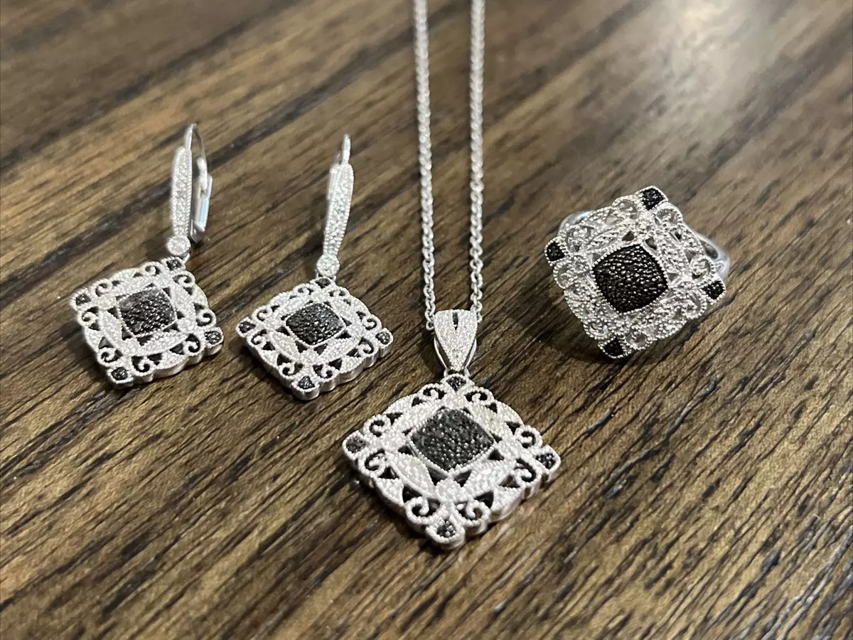 Necklace ring deals earring set
