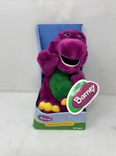 New Vintage 1996 Barney Purple 10” Dinosaur Plush The Lyons Group Rare