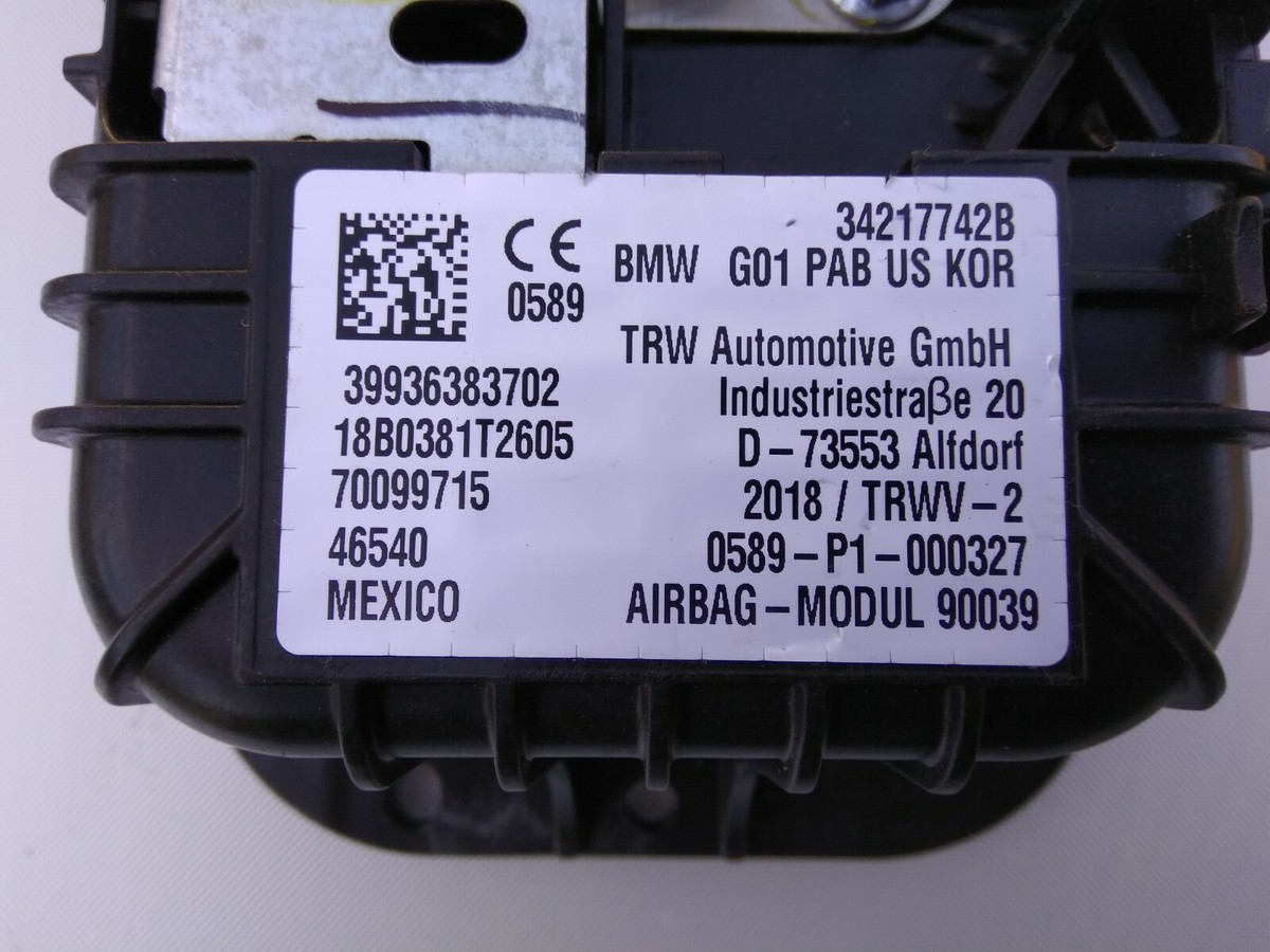 17-21 OEM BMW X3 G01 X4 G02 PASSENGER SIDE FRONT DASHBOARD MODULE 