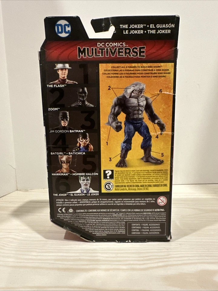 DC COMICS MULTIVERSE THE JOKER BATMAN 6" FIGURE KING SHARK BAF NEW MATTEL Foto 4 de 4