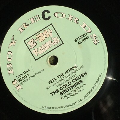 Cold Crush Brothers    Feel The Horns / We Can Do This 1988 OLD SKOOL HIP HOP