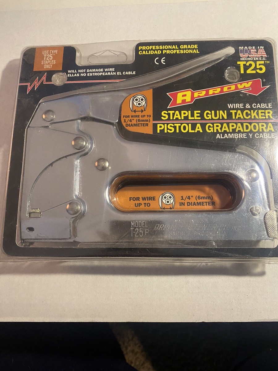 Vintage Arrow Fastener T25 Low Voltage Wire Staple Gun, Fits up to