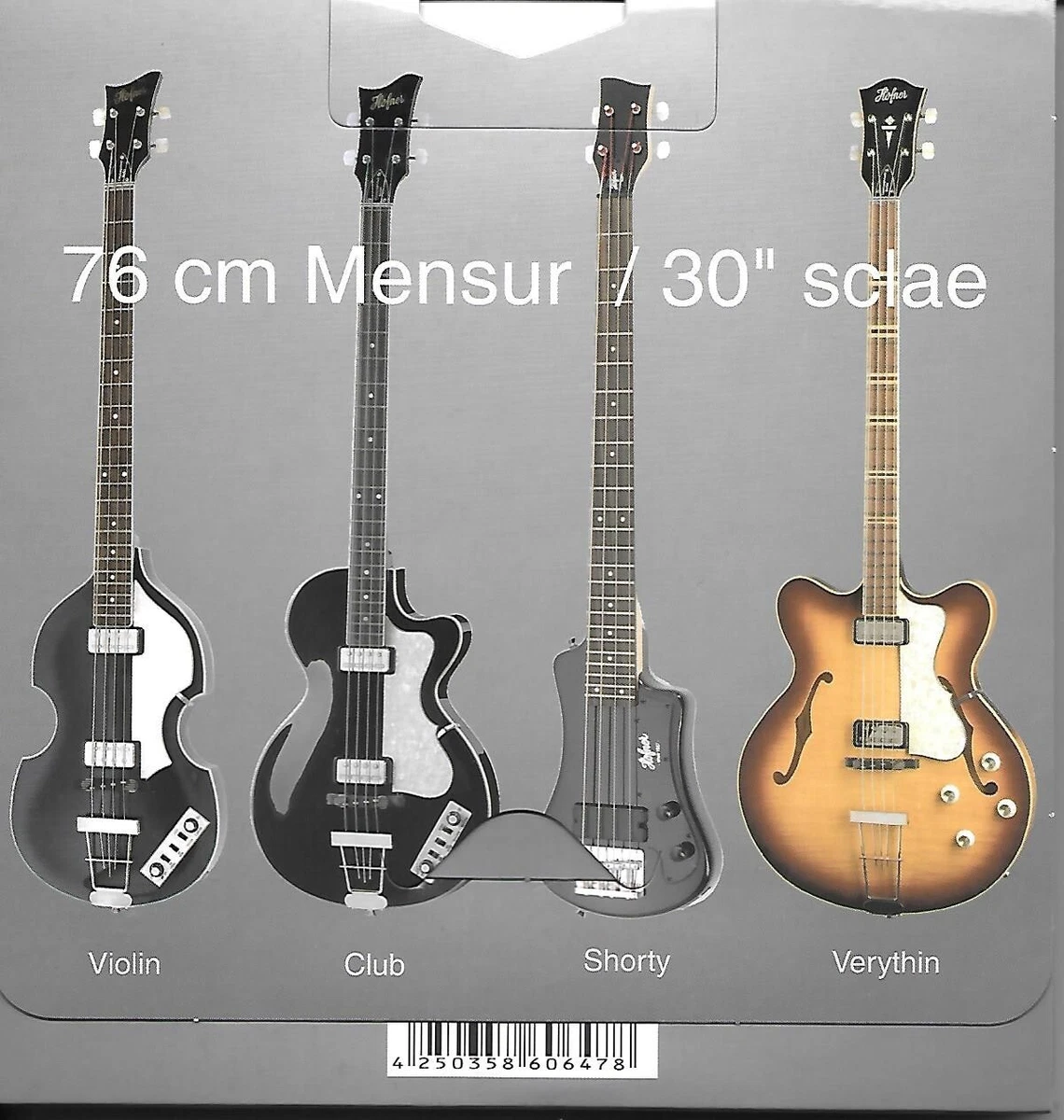NEW GENUINE HOFNER CONTEMPORARY BASS GUITAR STRINGS ROUNDWOUND SHORT SCALE