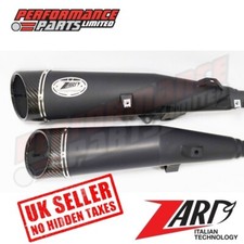 Triumph Scrambler 1200 XC 2020 Zard Black Stainless / Carbon Exhaust Silencers