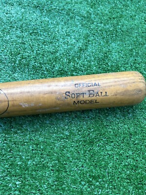 Batte De Softball Vintage Worth - 31 Pouces - Bois Naturel - Fabriquée Aux USA