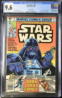 STAR WARS #35 CGC 9.6 NM+ NEWSSTAND (Marvel, 1980) WHITE Pages   1ST PRINTING