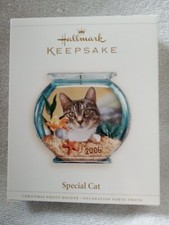 2006 Hallmark Keepsake Ornament Special Cat Photo Frame Holder Magnetic As Well