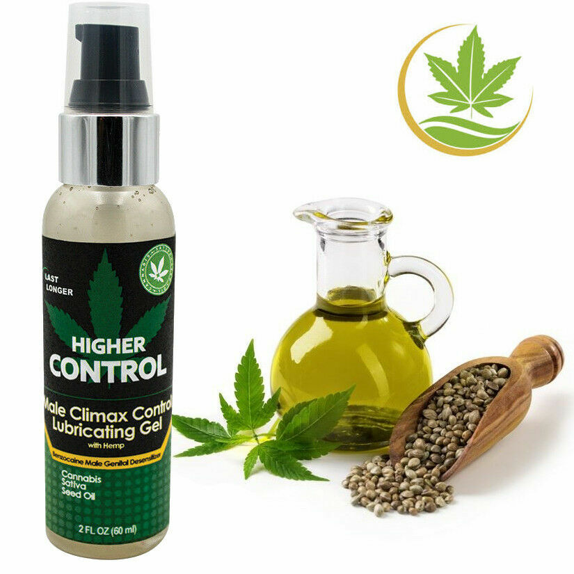 Higher Control Male Climax Control Lubricating Gel Lube Hemp Desensitizer  USA