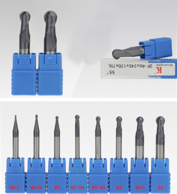 Radiusfräser R0.5–8mm – Kugelkopf Schaftfräser, 2-schneidig, Für Metall & Holz – DEISHAI