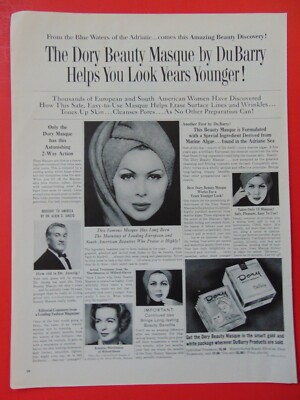 1960 DORY BEAUTY MASK by DuBarry  print ad