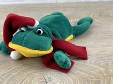 Dan Dee Collectors Choice Green Frog Plush Santa Hat Christmas Stuffed Animal 9