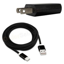 Wall Charger USB Braided Cable 10FT Type-C for Phone LG G5 G6 / Google Nexus 5X