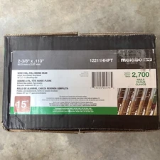 Metabo HPT 12211HHPT 15 Degree Ring Shank Wire Coil Framing Nails 2-3/8 in.