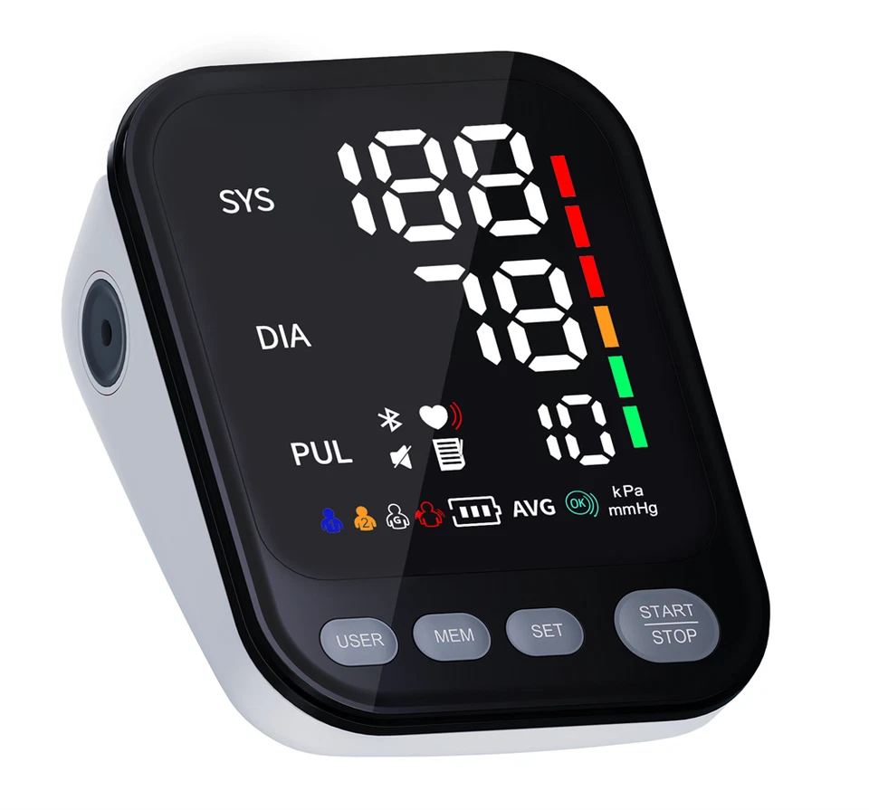 Professional Digital Arm Blood Pressure Monitor Machine Large Cuff for Home Use - Image 4 of 4