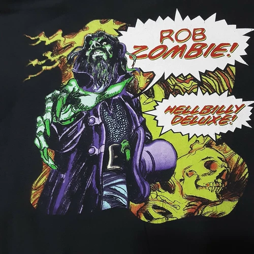 Rob Zombie Hellbilly Deluxe Large Concert T Shirt Vinta 1990s vintage concert t-shirt, vintage, size L, single stitch, B+ condition
