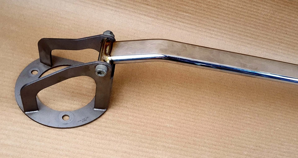 Barra de puntal delantera cromada OEM usada Lexus GS300 GS400 GS430, Toyota Aristo 1998-2005 Foto 4 de 4