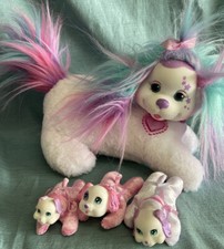 Just Play Puppy Surprise White Poodle Mommy Dog 3 Puppies Plush Stuffed Toy