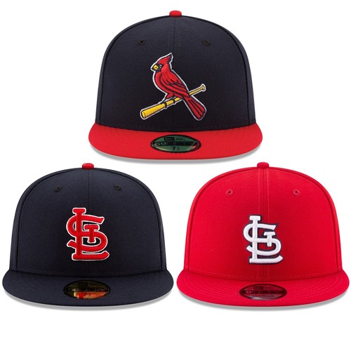 Fitted Hat MLB Cap RED / NAVY | eBay