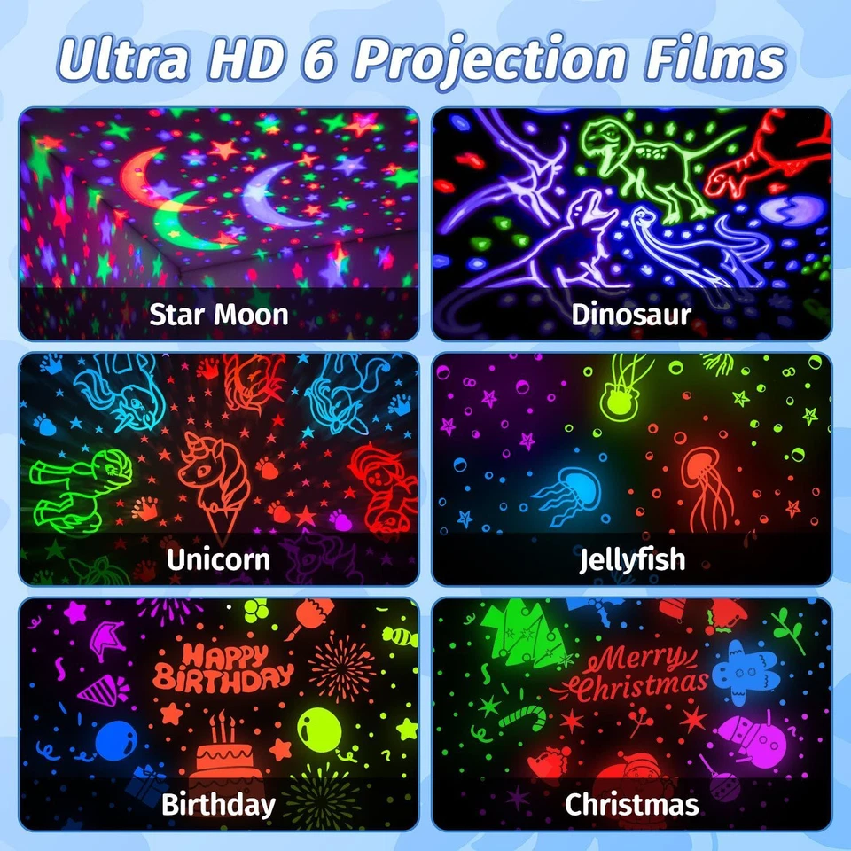 Sternenhimmel Projektor Kinder, Nachtlicht Kinder, ÖZENSAAT - Bild 3 von 4