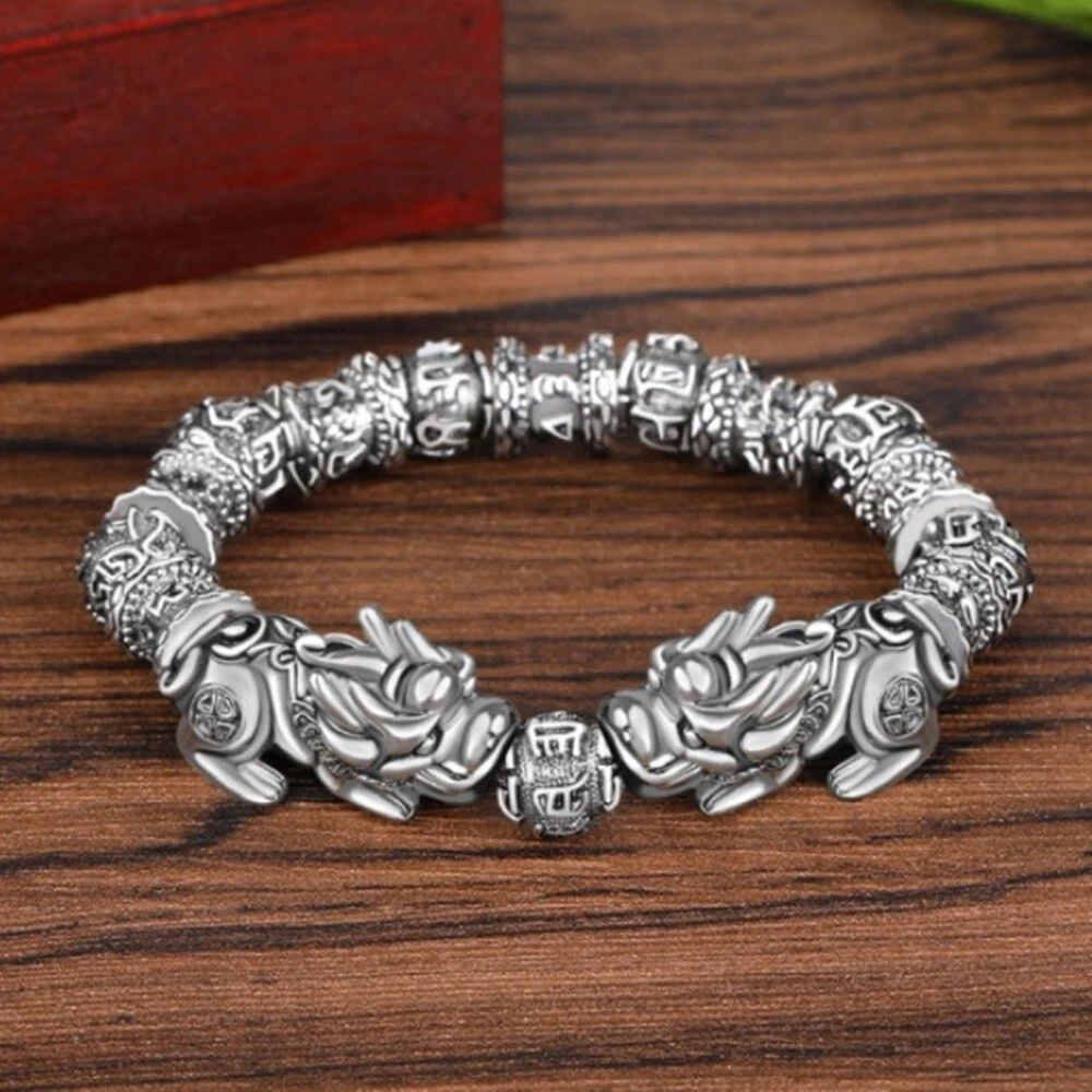 Silver pixiu sales bracelet