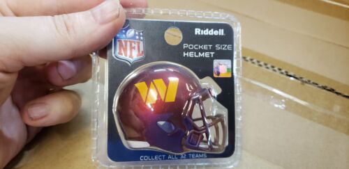 24 WASHINGTON COMMANDERS NEW CLAMSHELL POCKET PROS HELMET RIDDELL  - Picture 1 of 5