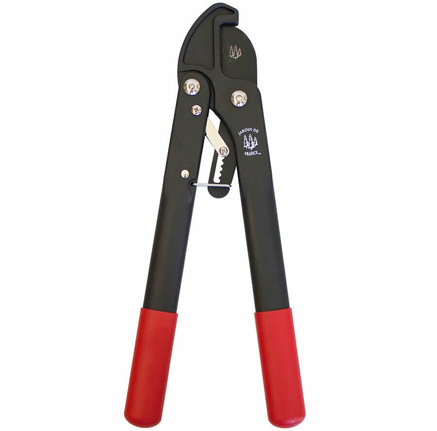 Mini-cisaille à crémaillère JARDIN DE FRANCE en carbone pour tailler sans effort les arbustes