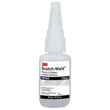 3M Scotch-Weld Plastic & Rubber Instant Adhesive PR100, Clear, 20  (Case of 10)