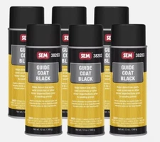 SEM Products 38203 Guide Coat Black Aerosol Spray Can 12 oz. each (6 Cans)