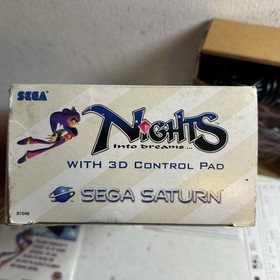Nights Into Dreams with New 3D Control Pad Controller Sega Saturn, 1996