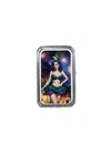 Bullion Baddies Colorized Sexy Mardi Gras Girl .999 Silver 1ozt 2in x 1.25in Bar