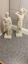2 Griechiche Statuen, Asklepios-Statue mit se...