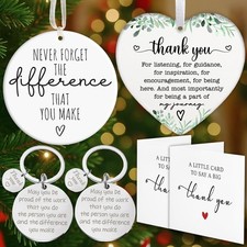 2 Thank You Gifts for Women, Men, Teacher Appreciation Gift Ornament, Appreci...