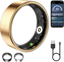 Smart Ring for Women  Men, Fitness Tracker with Heart Rate, Blood Oxygen, Sleep