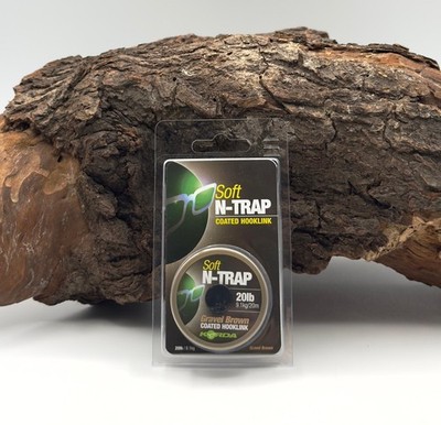 Korda N-Trap Soft 20lb 9kg Gravel Brown 20m Safe Zone Vorfachmaterial ummantelt