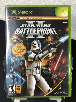 Star Wars Battlefront II Microsoft Xbox CiB 2005 Lucasarts Teen Battle Action