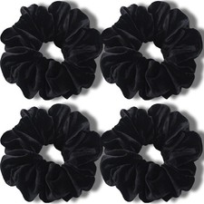 IVARYSS Extra Large Scrunchies for Women's Thick Hair, Premium Velvet Soft Ju...