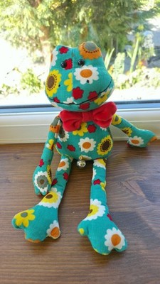Jellycat seltener Glockenknopf Frosch Stofftier nicht mehr produziert 12 Zoll J750 Code
