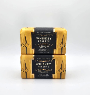 Bath & Body Works Whiskey Reserve Men's Collection Cleansing Bar Soap Set of 2