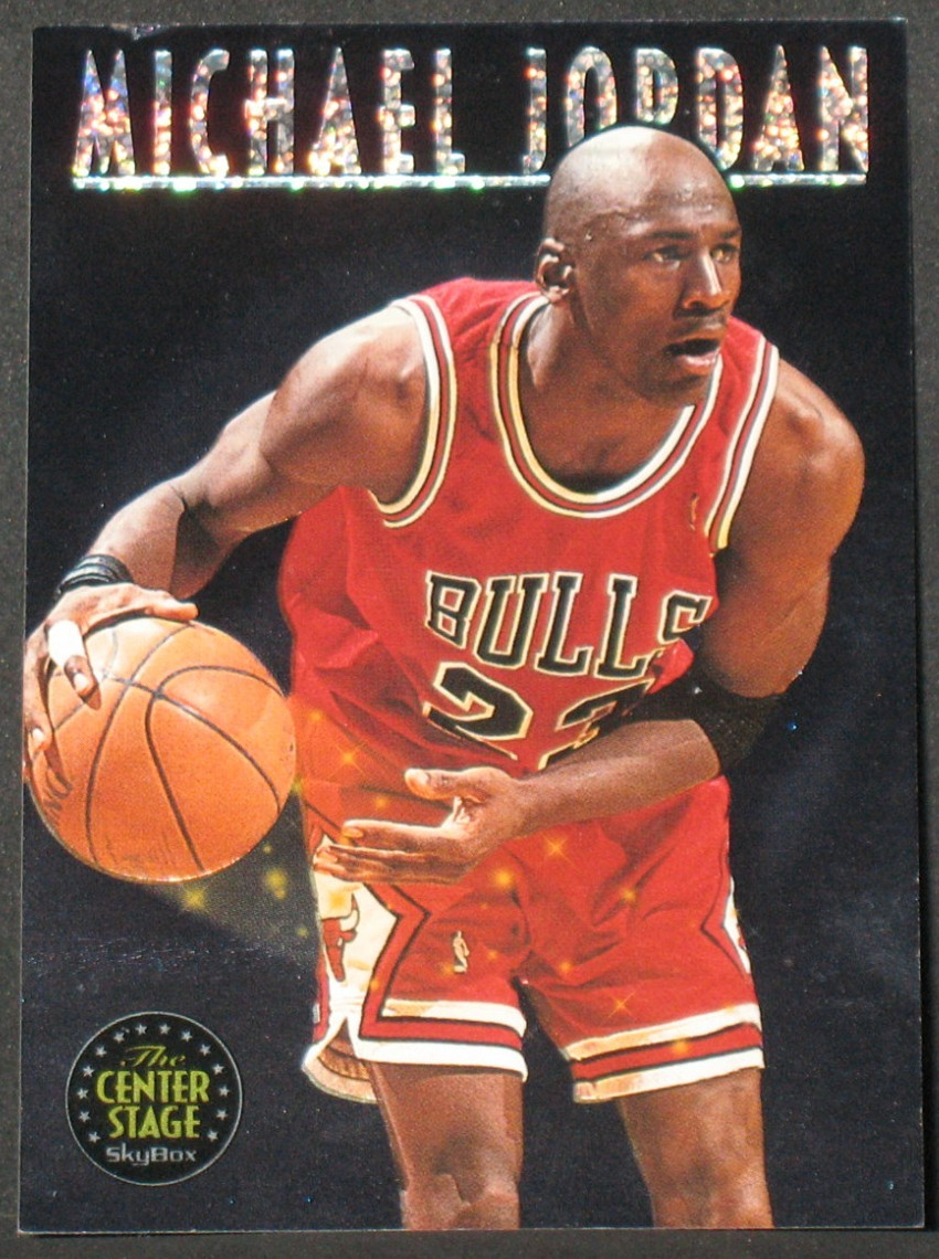 Michael Jordan 1993-94 Skybox Premium Center Stage Insert #CS1 Chicago Bulls