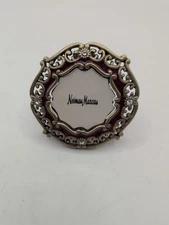 JAY STRONGWATER Mini Red Enameled Rhinestone Crystal Clip Brooch Picture Frame