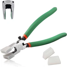 SPEEDWOX 8 Inch Glass Running Pliers Heavy Duty Key Fob Tool Silver 