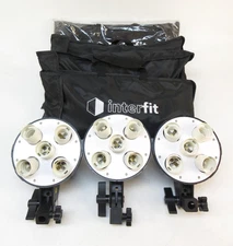 3x Interfit F5 Two-Head Continuous Light Kit with Softboxes
