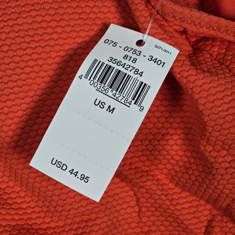 Aerie Textured Orange Scoop Neck Bikini Top M NWT - Image 3 of 4